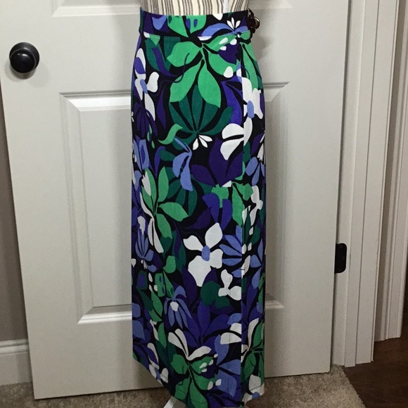 Chico’s Petite Travelers Floral Maxi Skirt, Purple Nightshade, 0P - NWT! - Picture 3 of 6